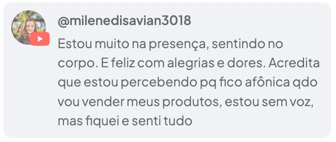 Depoimento Milene — YouTube